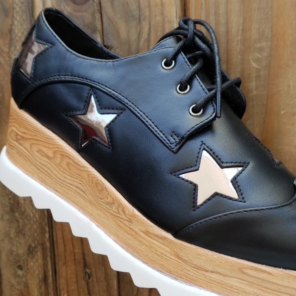 Creeper Shoes with stars platform sneaker - Picture 6 of 7